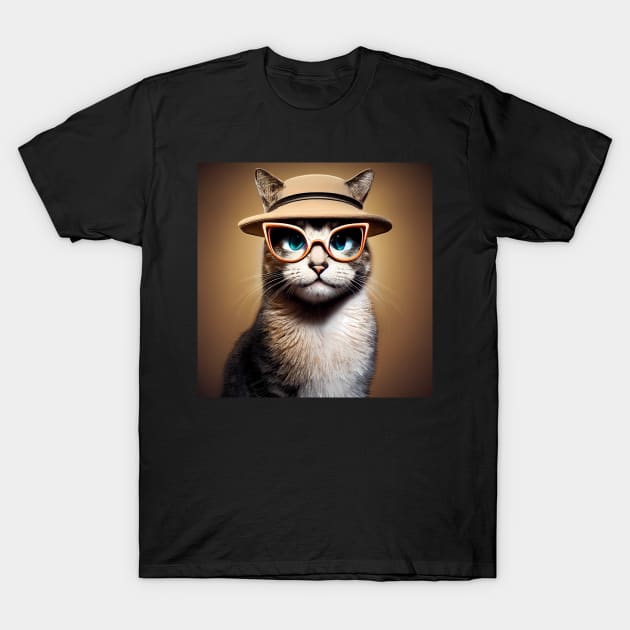 Cool Cat T-Shirt by Happy Woofmas